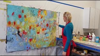 abstract painting  intuitive painting  from start to finish [upl. by Errehs]