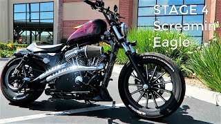 Stage 4 Iron 883 1200 HarleyDavidson Test Ride [upl. by Celle951]