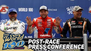 PostRace Press Conference  2023 World 100 at Eldora Speedway [upl. by Gough]