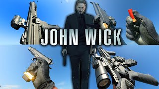 All JOHN WICK Weapons Loadouts amp Pick Ups in Call of Duty Real Names Animations amp more [upl. by Kalila]