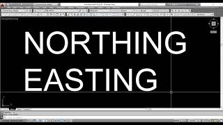 identifying the Northing and Easting coordinates in AutoCad 2014  same in 2015 to 2021 [upl. by Naamann]