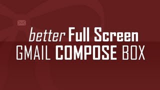 Full screen email Compose box in Gmail [upl. by Andryc]