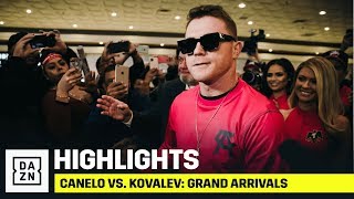 HIGHLIGHTS  Canelo vs Sergey Kovalev Grand Arrivals [upl. by Ellehcit]