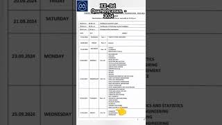 TN 12th Quarterly exam time table class12 chemistry [upl. by Miuqaoj]