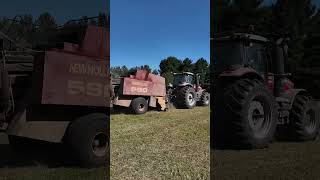 End of summer cutting of the 3 acre meadow Baling hay mcgtv mcgtube farmhouseadventures [upl. by Xila]