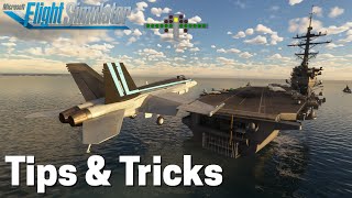 MSFS2020 CARRIER LANDING TUTORIAL  TOP GUN Maverick DLC [upl. by Murtagh149]