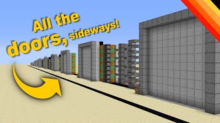 Every piston door from 1x1 to 10x10 sideways [upl. by Anirhtak]