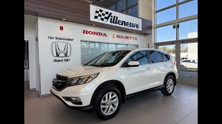 Honda CR V EX 2015 chez Villeneuve Honda de Joliette [upl. by Etteneg]