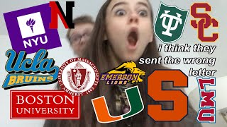 COLLEGE DECISION REACTIONS 2021 FROM AN AVERAGE STUDENT USC NYU UCLA Syracuse Tulane  more [upl. by Pittman]