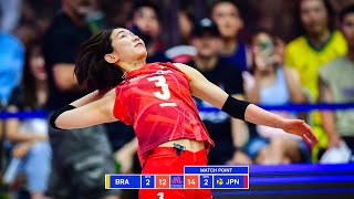 SARINA KOGA DOMINATED Against Brazil in Womens VNL 2024 [upl. by Norek]