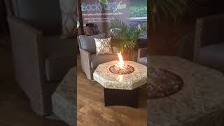 Oriflamme Mini Gas Fire Table  32quot Octagon [upl. by Catherine]