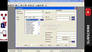 How To Create a New Project in Estimator 20Estimator 20 Lesson 2 [upl. by Au114]