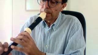 music lesson Invention n 3 in d by J J Quantz for alto recorder [upl. by Latonia34]