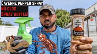 How To Make Cayenne Pepper Spray quot Natural Homemade Bugs  Pests amp Animals Repellent Spray [upl. by Legna]