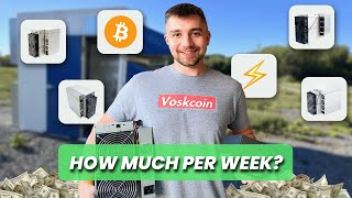 How Much My Bitcoin Mining Farm Earned Last Week [upl. by Otis895]