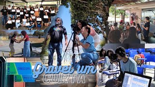 Gravei um CURTAMETRAGEM na escola  Vlog [upl. by Angrist]