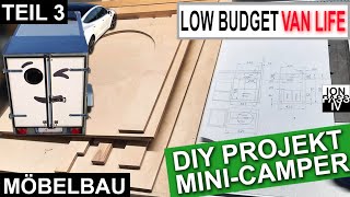 Projekt Mini Camper  TEIL 3  DIY VanLife im Kofferanhänger–der Low Budget Wohnwagen für das EAuto [upl. by Aggappe221]