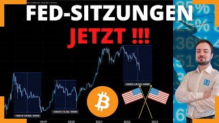 FED STARTET SITZUNGEN Zinserhöhung als Gefahr für BTC Alle wichtigen Infos aktuell [upl. by Novehc]