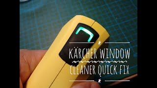 faulty Kärcher Window Cleaner Window Vac  quick fix  diy repair Karcher vac defect blinking LED [upl. by Asilegna]