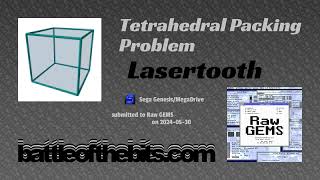 Lasertooth  Tetrahedral Packing Problem Sega GenesisMegaDrive [upl. by Keeryt949]