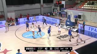 Lucas Langarita vs Greece in FIBA U18 European Championship [upl. by Sito]