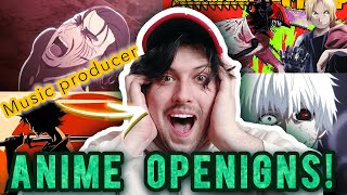 Music Producer Reacts to Anime Openings FOR THE FIRST TIME [upl. by Greenleaf503]