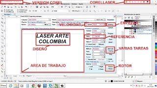 Curso de inicio CORELLASER 201302 software laser board M2 [upl. by Terpstra874]