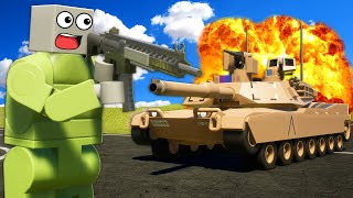 Hide and Seek TANK BATTLE in Brick Rigs Multiplayer [upl. by Lucila]