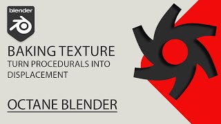 Baking Texture Node turn procedurals into displacement  Blender Octane [upl. by Assereht]