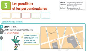 Les parallèles et les perpendiculaires ce2 pour comprendre les maths [upl. by Nauqet]