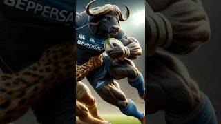 If Wild Animals played Rugby Dream 15 shorts rugby [upl. by Yrdnal]