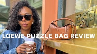 LOEWE PUZZLE BAG REVIEW  PROS AND CONS WORTH IT [upl. by Rosemonde]