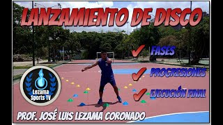 Fases progresiones y ejecución final del lanzamiento de disco  Deportes  Educación Física [upl. by Normy941]