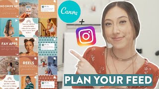 HOW TO PLAN YOUR INSTAGRAM FEED USING CANVA  Why I dont use planning or scheduling apps [upl. by Alitta326]