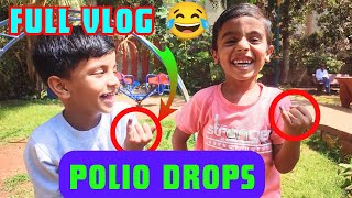 Funny reaction 😂  Ansh or Arnav ko Polio drops diya  Full vlog  manyavlogs02 [upl. by Oderfodog]