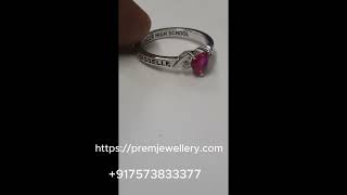 Custom Womens Class Ring for High School amp University Graduates Personalized Mementos Jewelry Ring [upl. by Cordeelia]