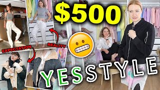 500 YESSTYLE HAUL AND TRY ON CHEAP KOREAN FASHION YesStyle Try On Haul 2021 [upl. by Ailed]