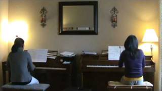 Jingle Bells Piano Duet arranged by Melody Bober [upl. by Stanfield]