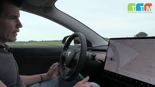 Autopilot in de Tesla Model 3 testen [upl. by Anegroeg]