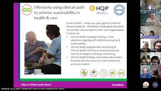 Sustainability in Health amp Care Hero Clinical Audit Awareness Week Lunch amp Learn Friday 23rd June 23 [upl. by Urissa132]