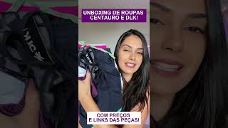 ROUPAS DE ACADEMIA CENTAURO E DLK unboxing fitness roupasfitness modafit [upl. by Ariem]