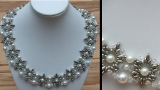 AnleitungTutorial Prächtige Kette aus einzelnen Elementen  DIY Perlen [upl. by Aehsel]