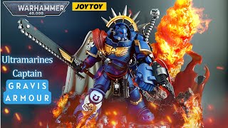 New joytoy warhammer Ultramarines Captain in Gravis Armour wh40k 118 [upl. by Latin422]