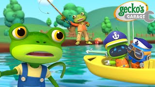 Tow Rope Rescue Mission  Geckos Garage  Trucks For Children  Cartoons For Kids [upl. by Htiel]