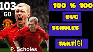 PES 2024 MOBİLE 100100 BUG HİLE ✓ MANCHESTER UNİTED ✓  103LÜK SCHOLES  100 Mc Trick [upl. by Dragon]