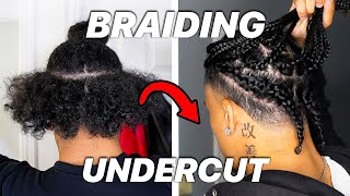 BRAIDING MY UNDERCUT TUTORIAL [upl. by Tunk]