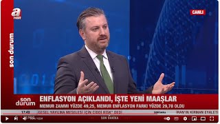 Aralık Enflasyon Belli Oldu Emekli ve Memur Zamları I A Haber I Halil Erdem Gültekin I 03 Ocak 2024 [upl. by Grayce]