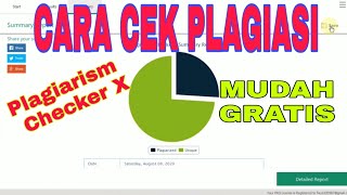 Cara Cek Plagiasi Menggunakan Plagiarism Checker X dengan Mudah dan Gratis  Part 1 [upl. by Tsew134]