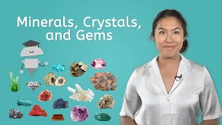 Minerals Crystals and Gems  Elementary Science for Kids [upl. by Riffle]