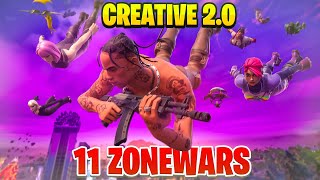 🥶best 11 ZONE WARS maps in CREATIVE 20  ZONE WARS Fortnite Codes🥵 [upl. by Ha380]